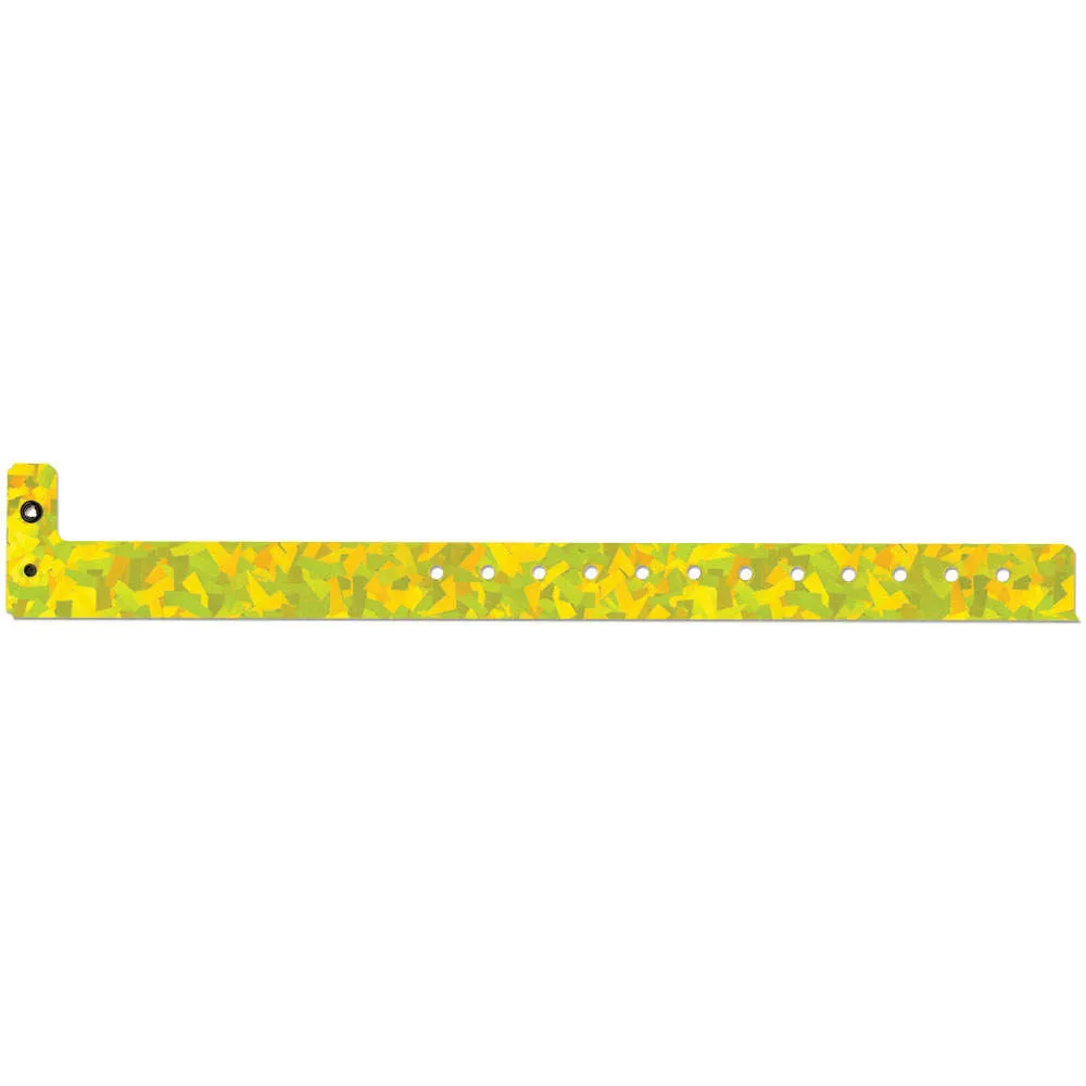Confetti™ Holographic Plastic Wristbands 3/4" 4800 (500/Box)