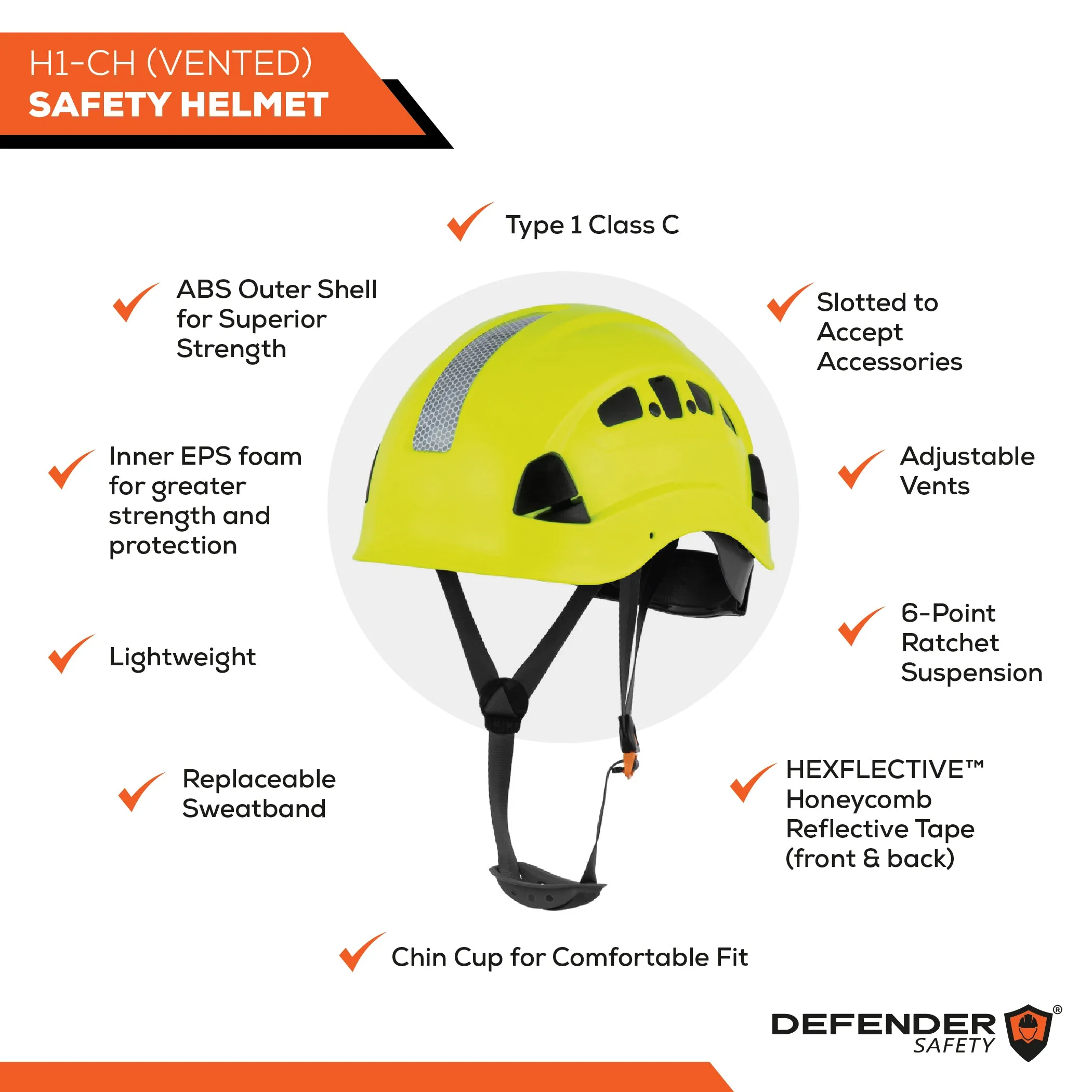H1-CH Arborist Helmet